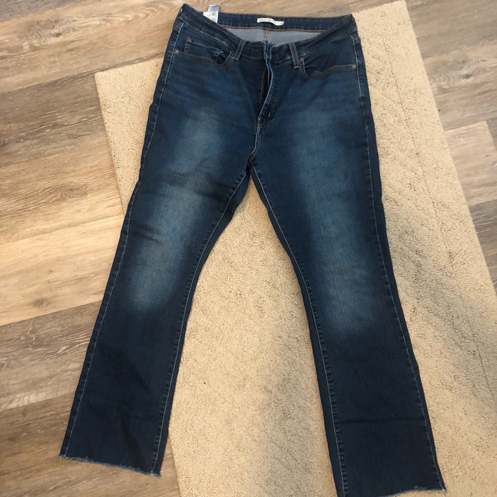 Levis Dark Wash Women's Jeans Bootcut